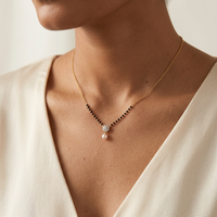 Pristine Brilliance Diamond Mangalsutra by SVADEZI