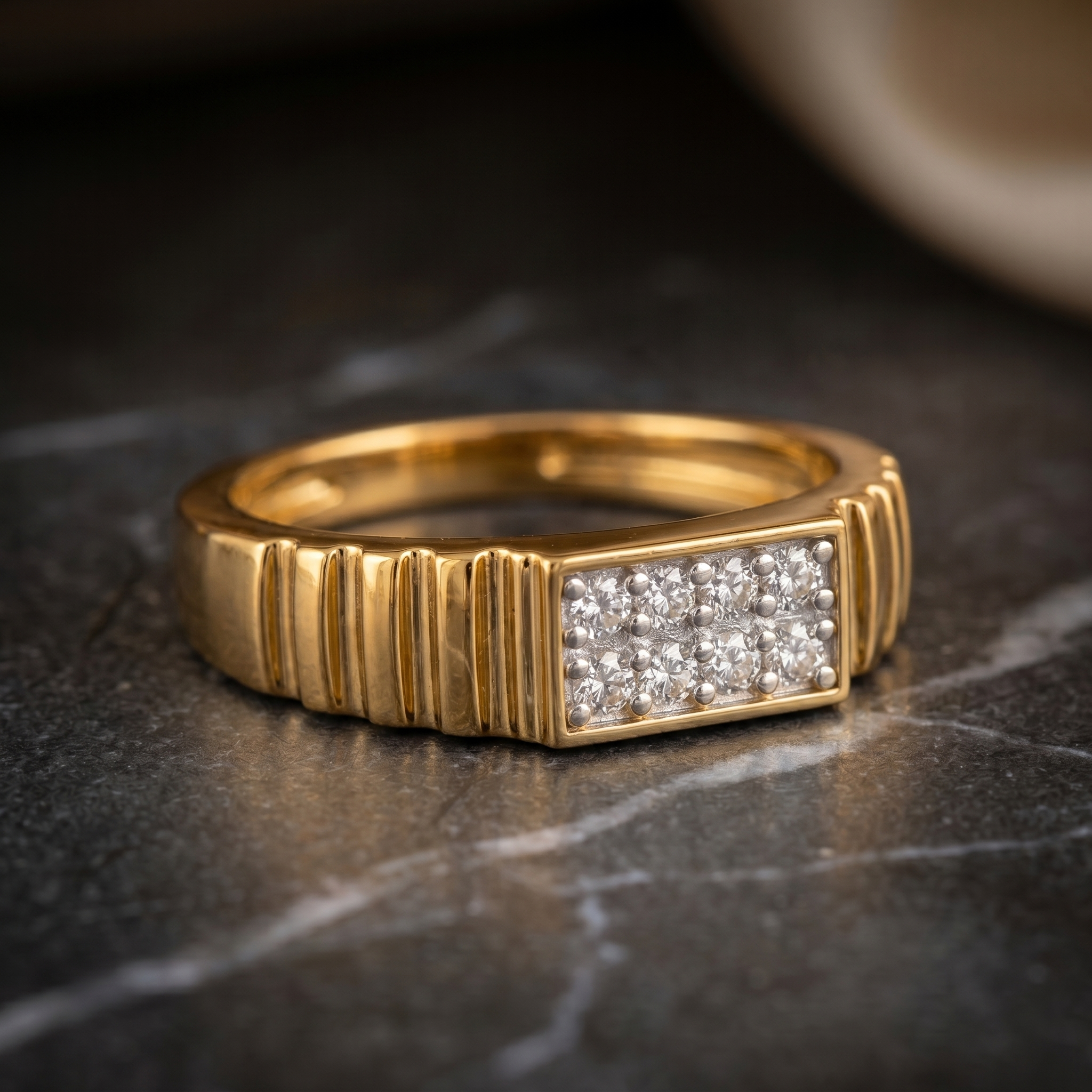 Imperial Halo Men's Diamond Ring by SVADEZI