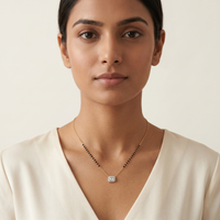 Regal Glow Diamond Mangalsutra by SVADEZI