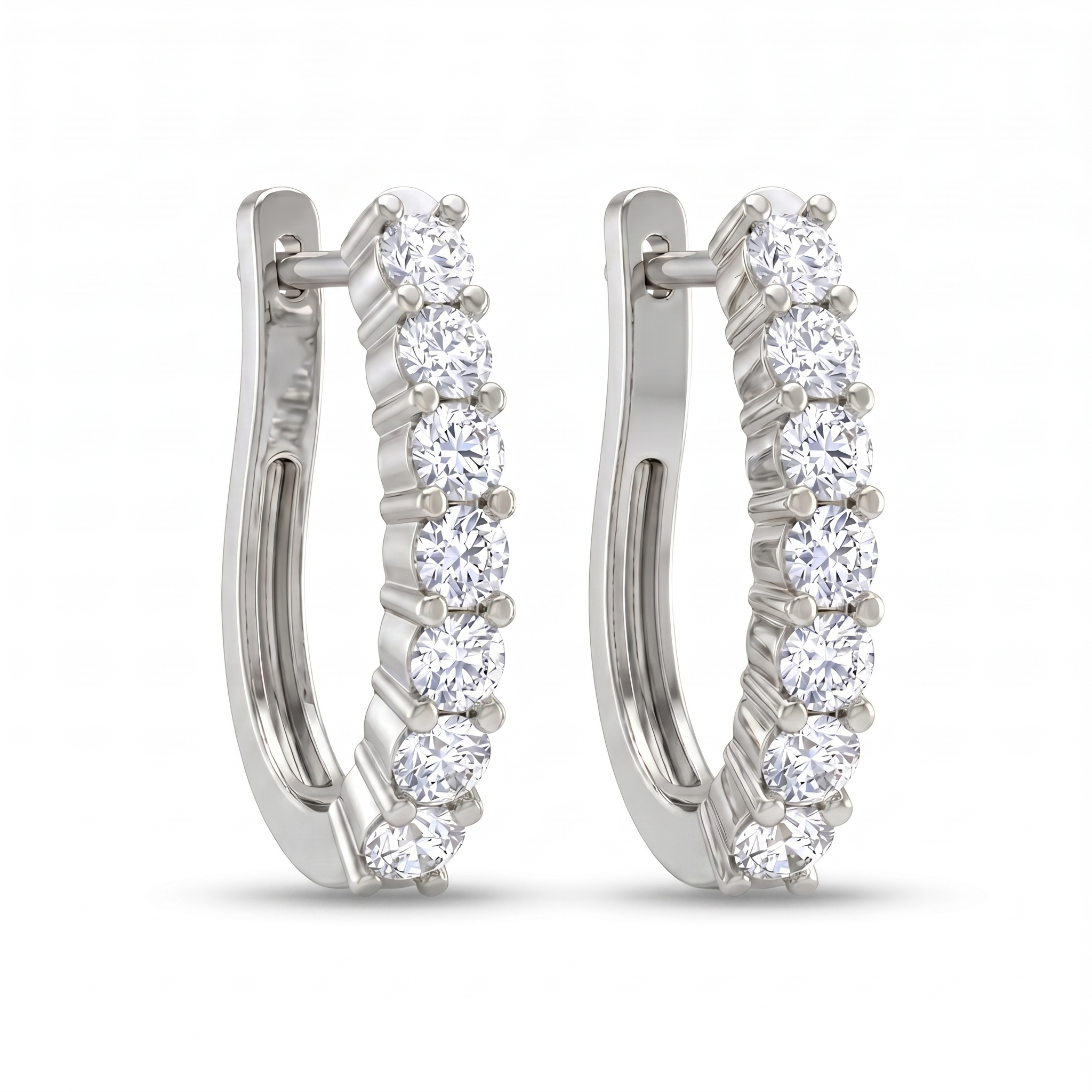 Velvet Ode Diamond Earrings by SVADEZI - rhodium