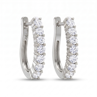 Velvet Ode Diamond Earrings by SVADEZI - rhodium