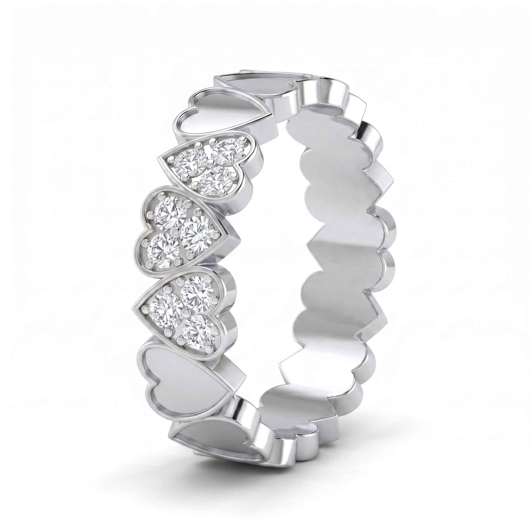 Lustrous Allure Diamond Ring by SVADEZI - rhodium