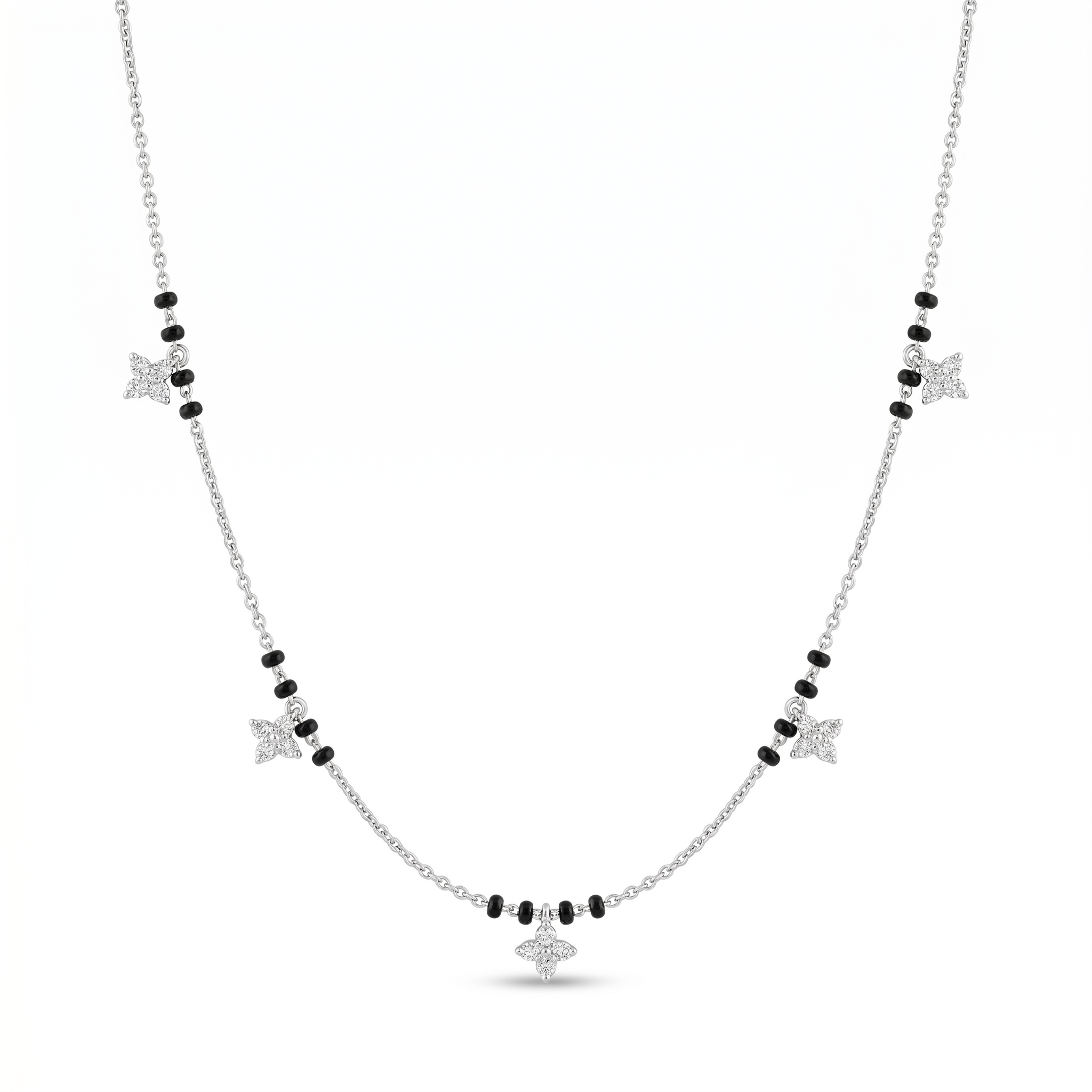 Heavenly Legacy Diamond Mangalsutra by SVADEZI - rhodium