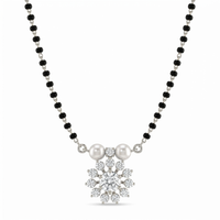Ethereal Spell Diamond Mangalsutra by SVADEZI - rhodium