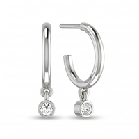 Resplendent Reverie Diamond Earrings by SVADEZI - rhodium
