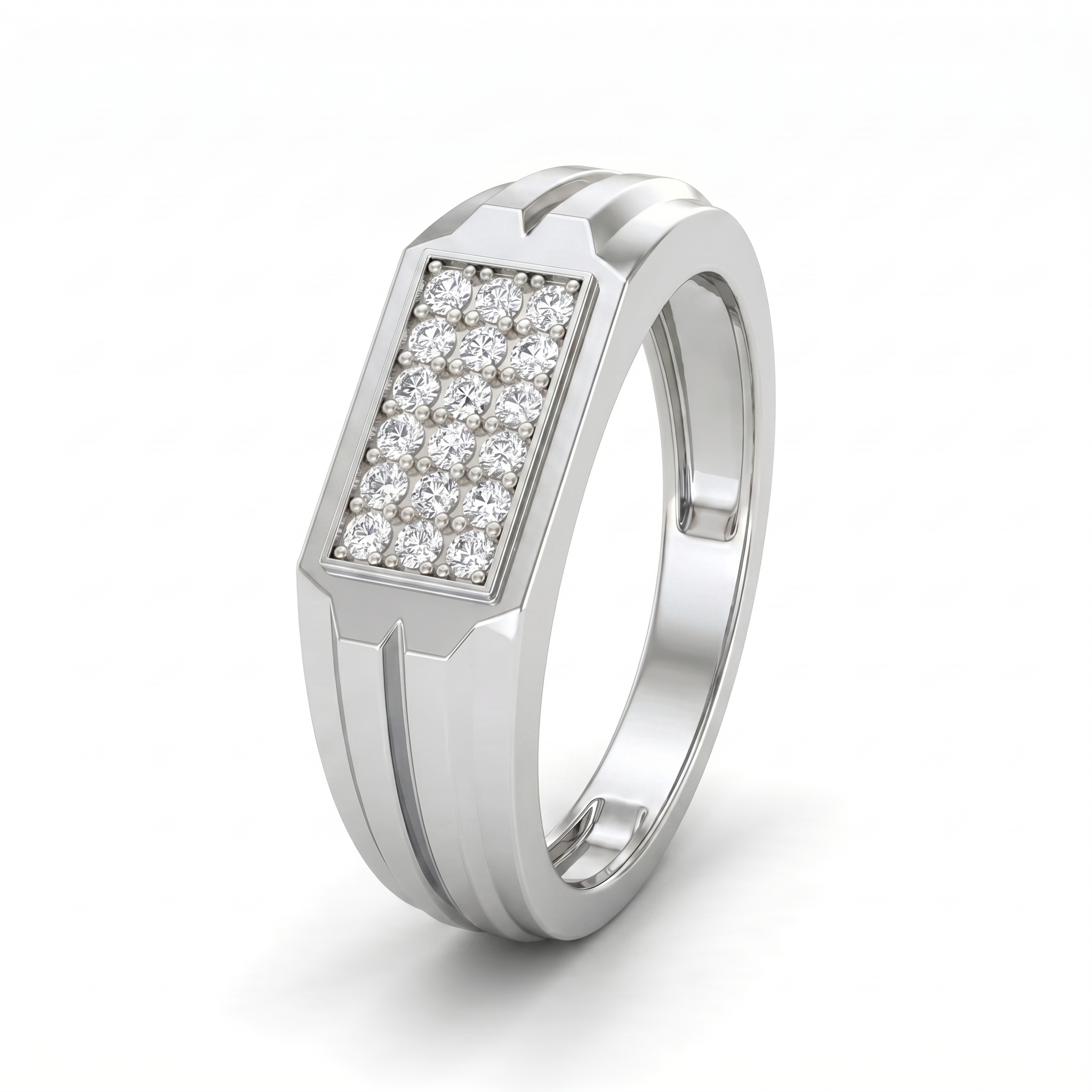 Pristine Reverie Diamond Ring by SVADEZI - rhodium