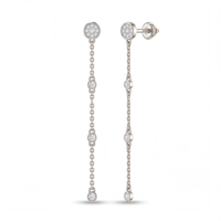 Majestic Sonata Diamond Earrings by SVADEZI - rhodium