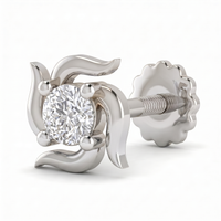 Enchanted Charm Diamond Nose Pin by SVADEZI - rhodium
