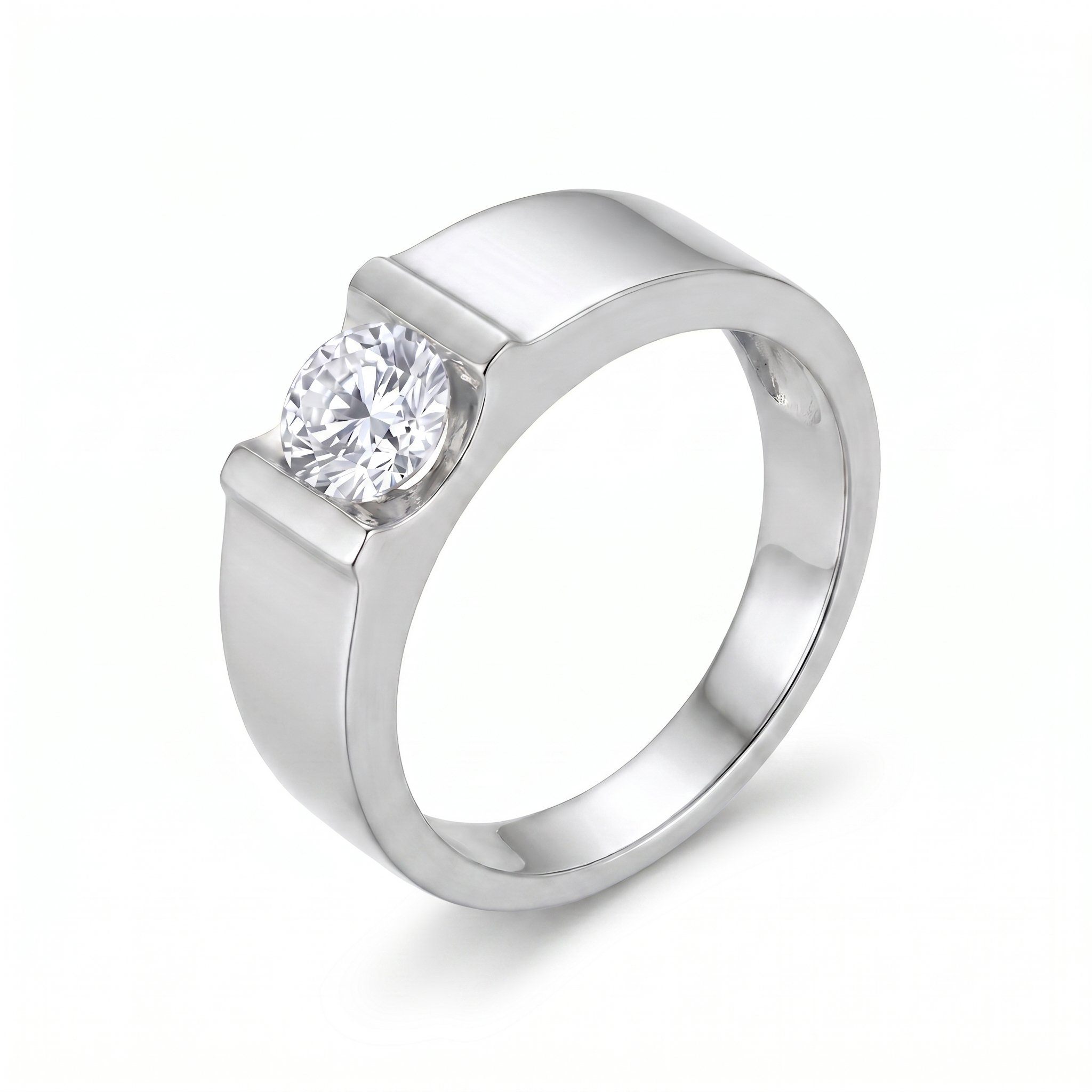 Whispering Radiance Diamond Ring by SVADEZI - rhodium