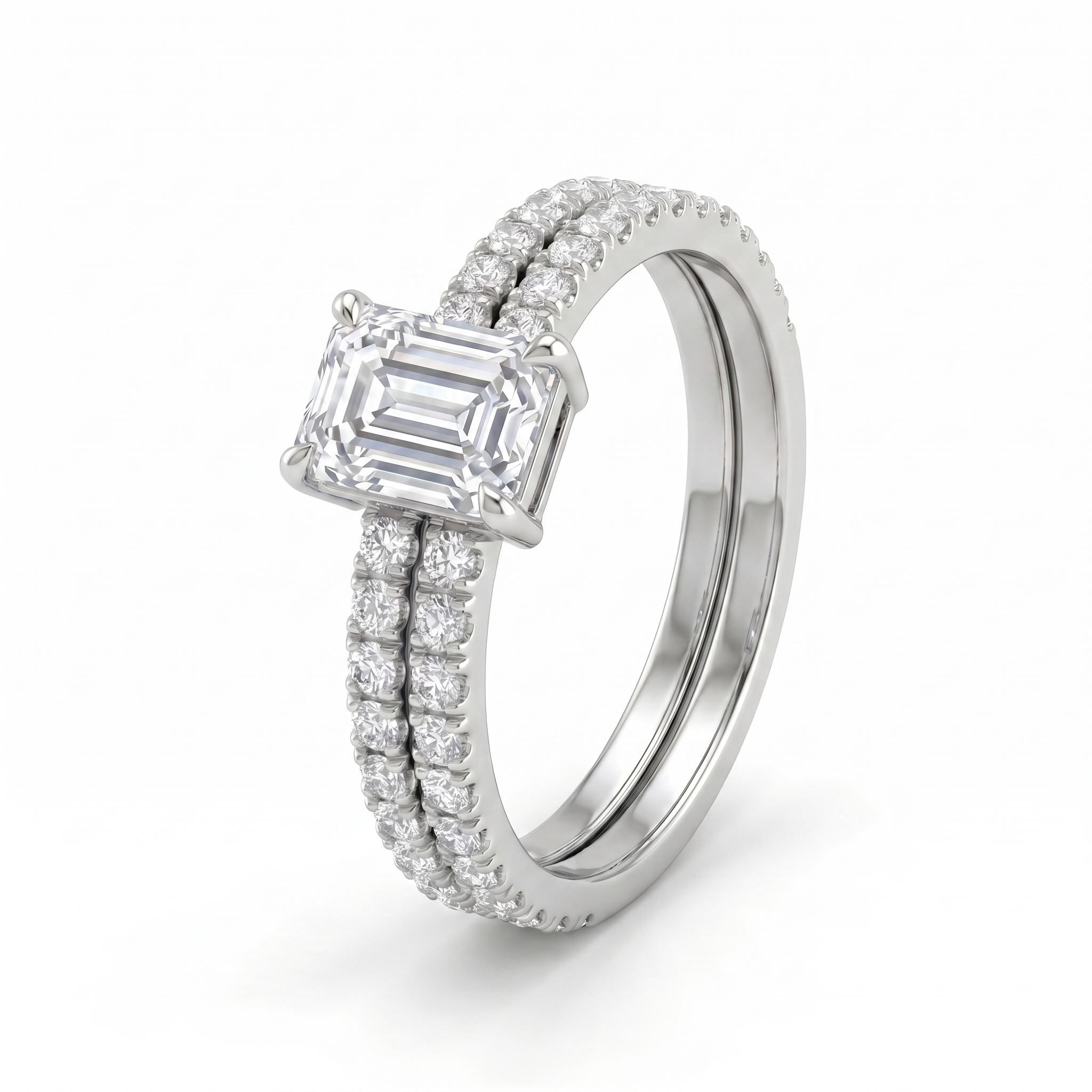 Lavish Petal Diamond Ring by SVADEZI - rhodium