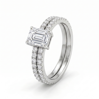 Lavish Petal Diamond Ring by SVADEZI - rhodium