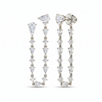 Glowing Reverie Diamond Earrings by SVADEZI - rhodium