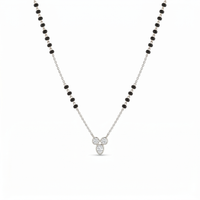 Opulent Whisper Diamond Mangalsutra by SVADEZI - rhodium