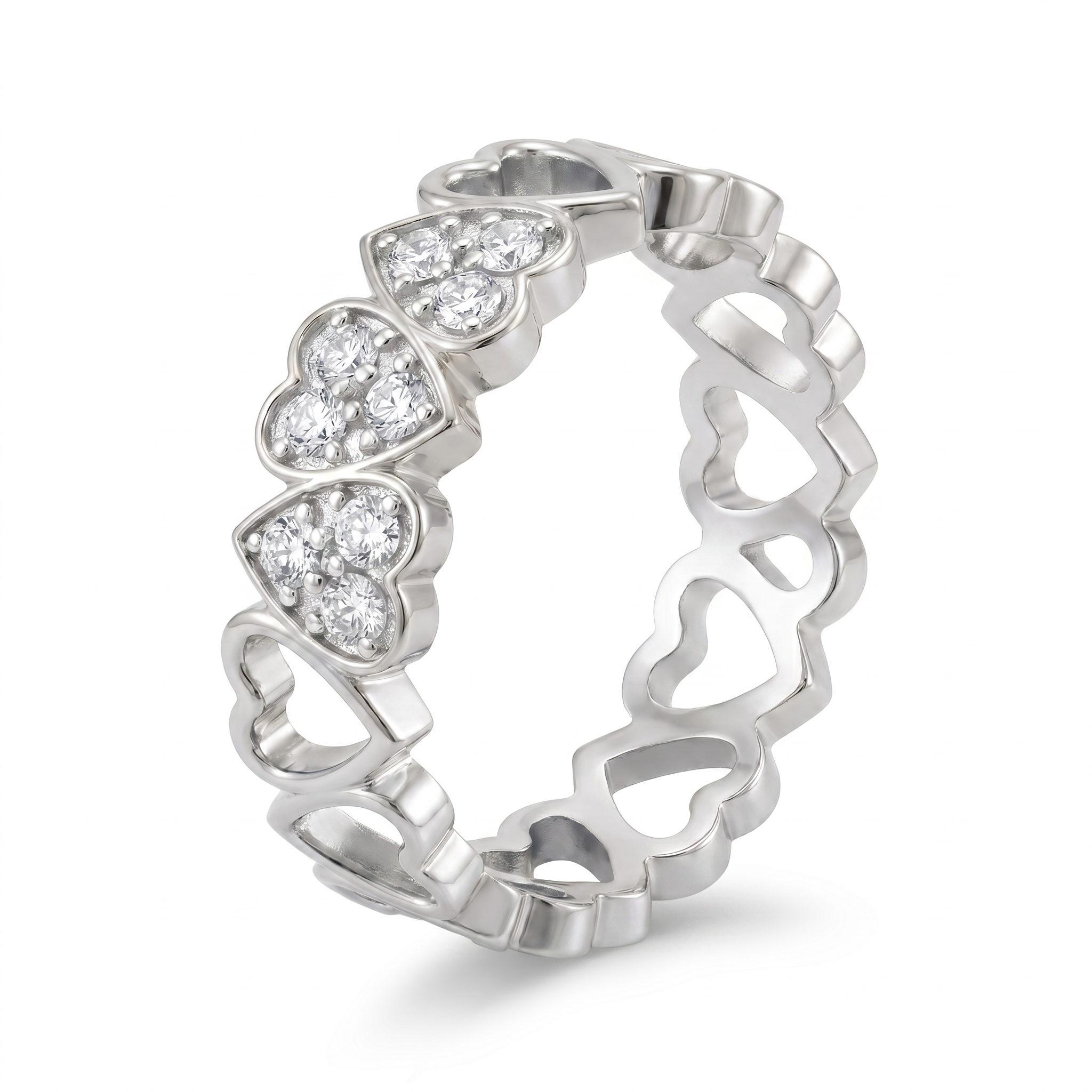 Pristine Grace Diamond Ring by SVADEZI - rhodium