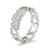 Pristine Grace Diamond Ring by SVADEZI - rhodium