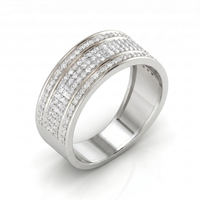 Sublime Harmony Diamond Ring by SVADEZI - rhodium