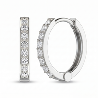 Mystic Embrace Diamond Earrings by SVADEZI - rhodium