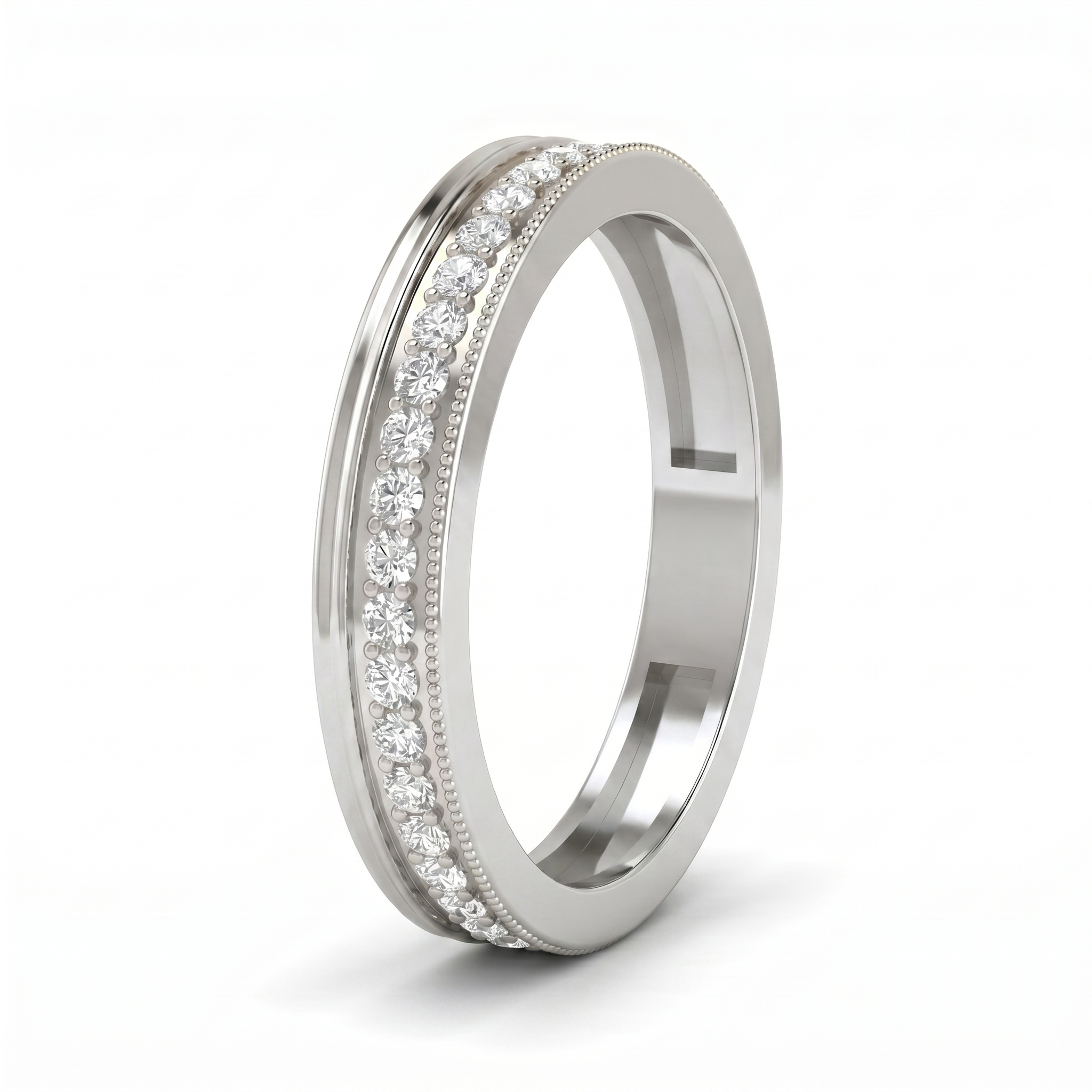 Sparkling Grace Men's Diamond Ring by SVADEZI - rhodium