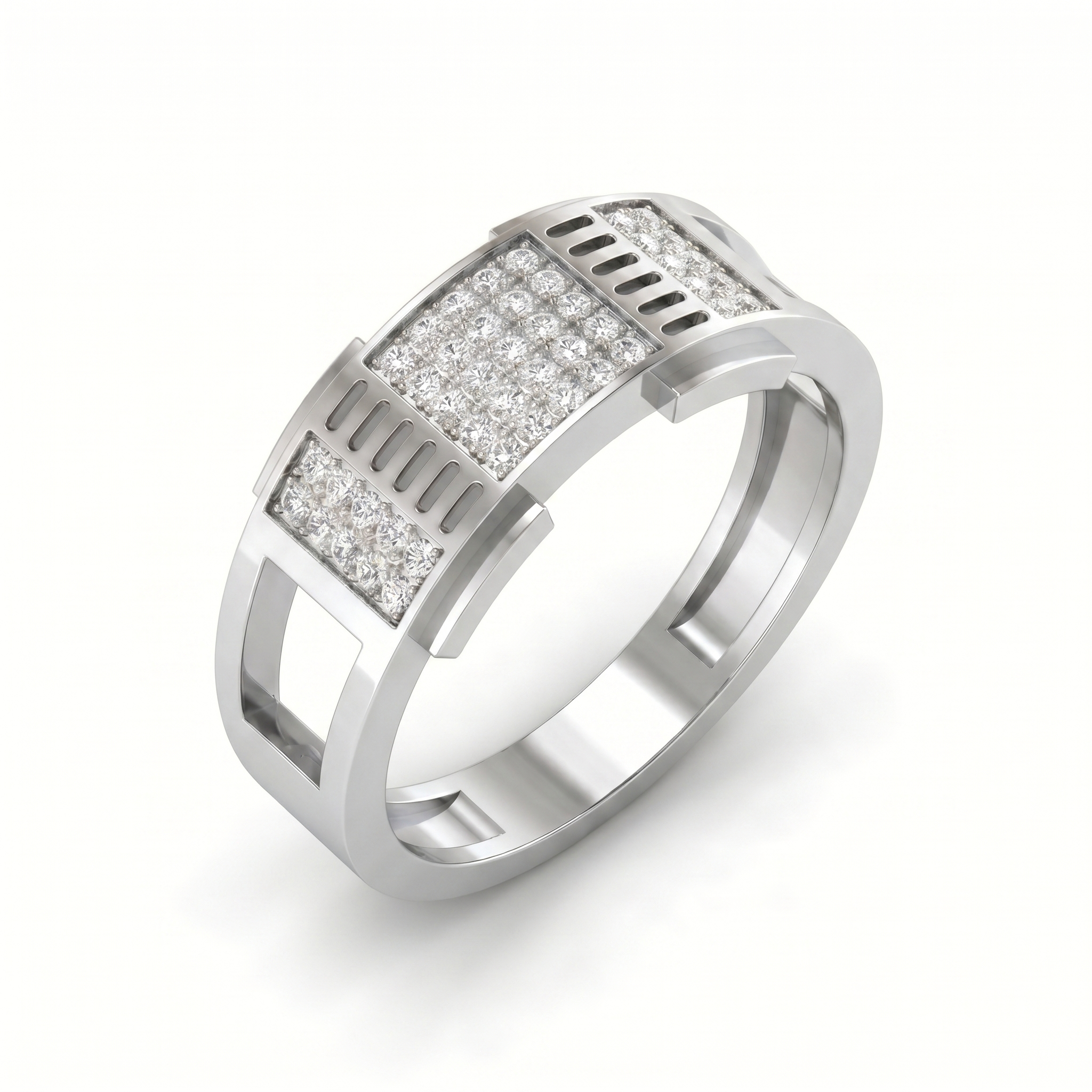 Majestic Allure Diamond Ring by SVADEZI - rhodium