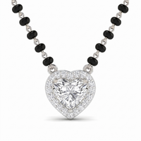 Tender Spell Diamond Mangalsutra by SVADEZI - rhodium