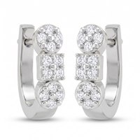 Tender Beauty Diamond Earrings by SVADEZI - rhodium