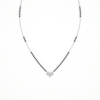 Whispering Promise Diamond Mangalsutra by SVADEZI - rhodium