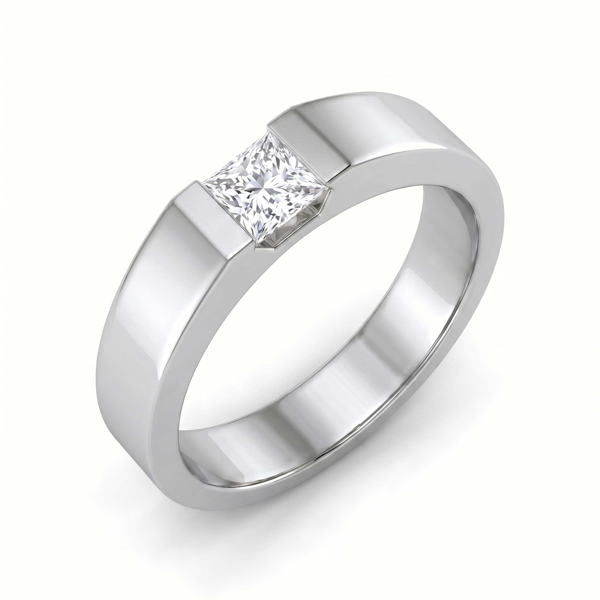 Opulent Splendor Men's Diamond Ring by SVADEZI - rhodium