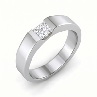 Opulent Splendor Men's Diamond Ring by SVADEZI - rhodium