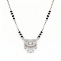 Eternal Mystique Diamond Mangalsutra by SVADEZI - rhodium