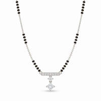 Heavenly Eternity Diamond Mangalsutra by SVADEZI - rhodium