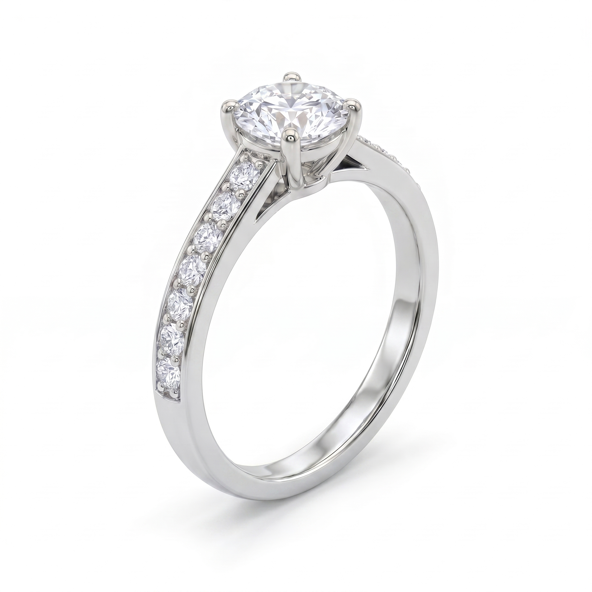 Sparkling Symphony Diamond Ring by SVADEZI - rhodium