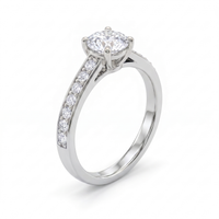 Sparkling Symphony Diamond Ring by SVADEZI - rhodium