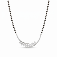 Sparkling Bliss Diamond Mangalsutra by SVADEZI - rhodium