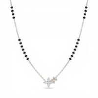 Ethereal Elegance Diamond Mangalsutra by SVADEZI - rhodium