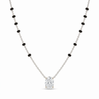 Imperial Embrace Diamond Mangalsutra by SVADEZI - rhodium