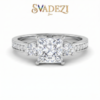 Aureate Harmony Diamond Ring by SVADEZI - rhodium