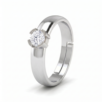 Imperial Petal Men's Diamond Ring by SVADEZI - rhodium