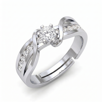 Ornate Reverie Diamond Ring by SVADEZI - rhodium