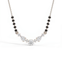 Sublime Embrace Diamond Mangalsutra by SVADEZI - rhodium
