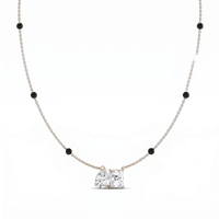 Imperial Bloom Diamond Mangalsutra by SVADEZI - rhodium