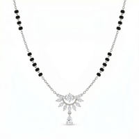 Opulent Dream Diamond Mangalsutra by SVADEZI - rhodium