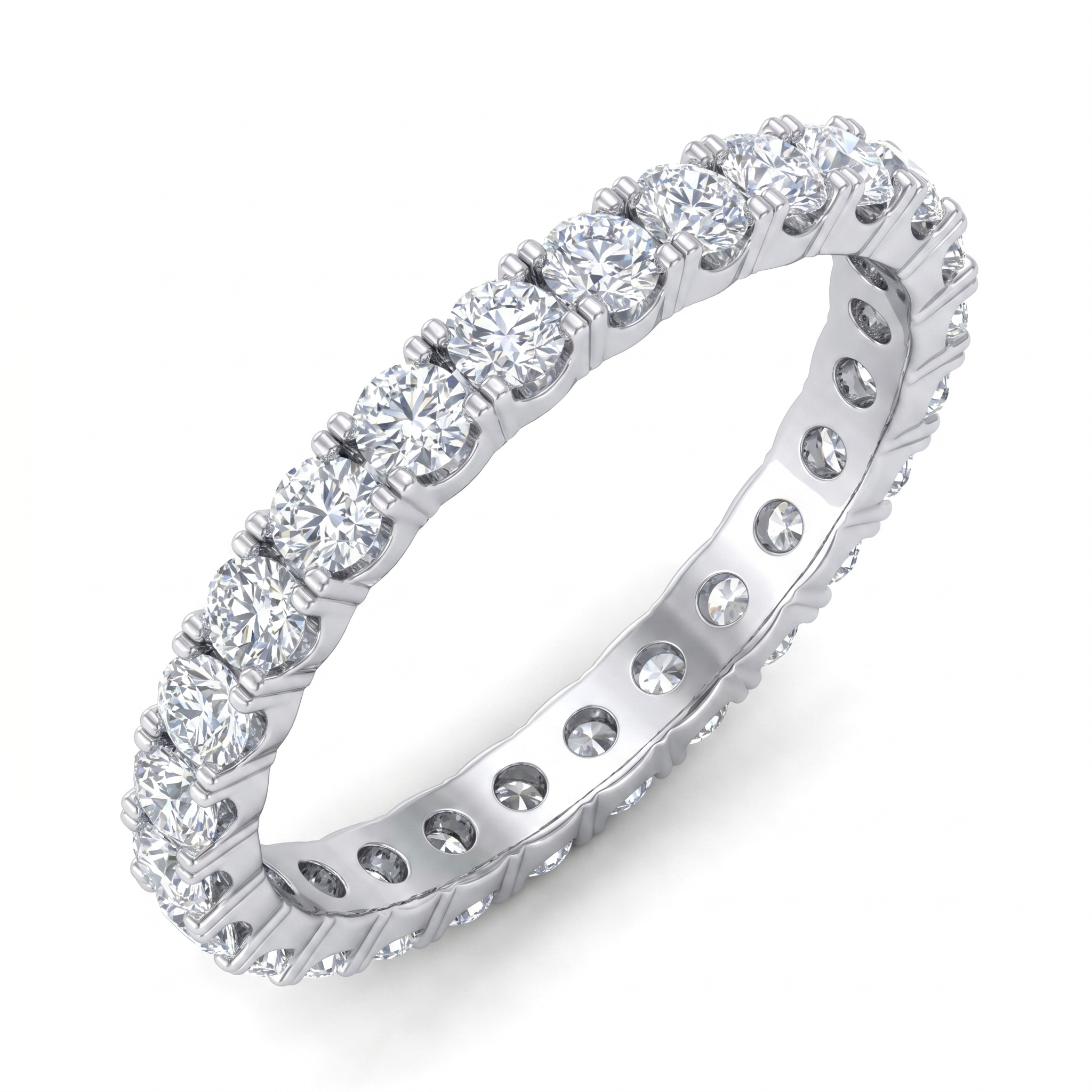 Opulent Glow Diamond Ring by SVADEZI - rhodium