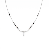 Majestic Harmony Diamond Mangalsutra by SVADEZI - rhodium