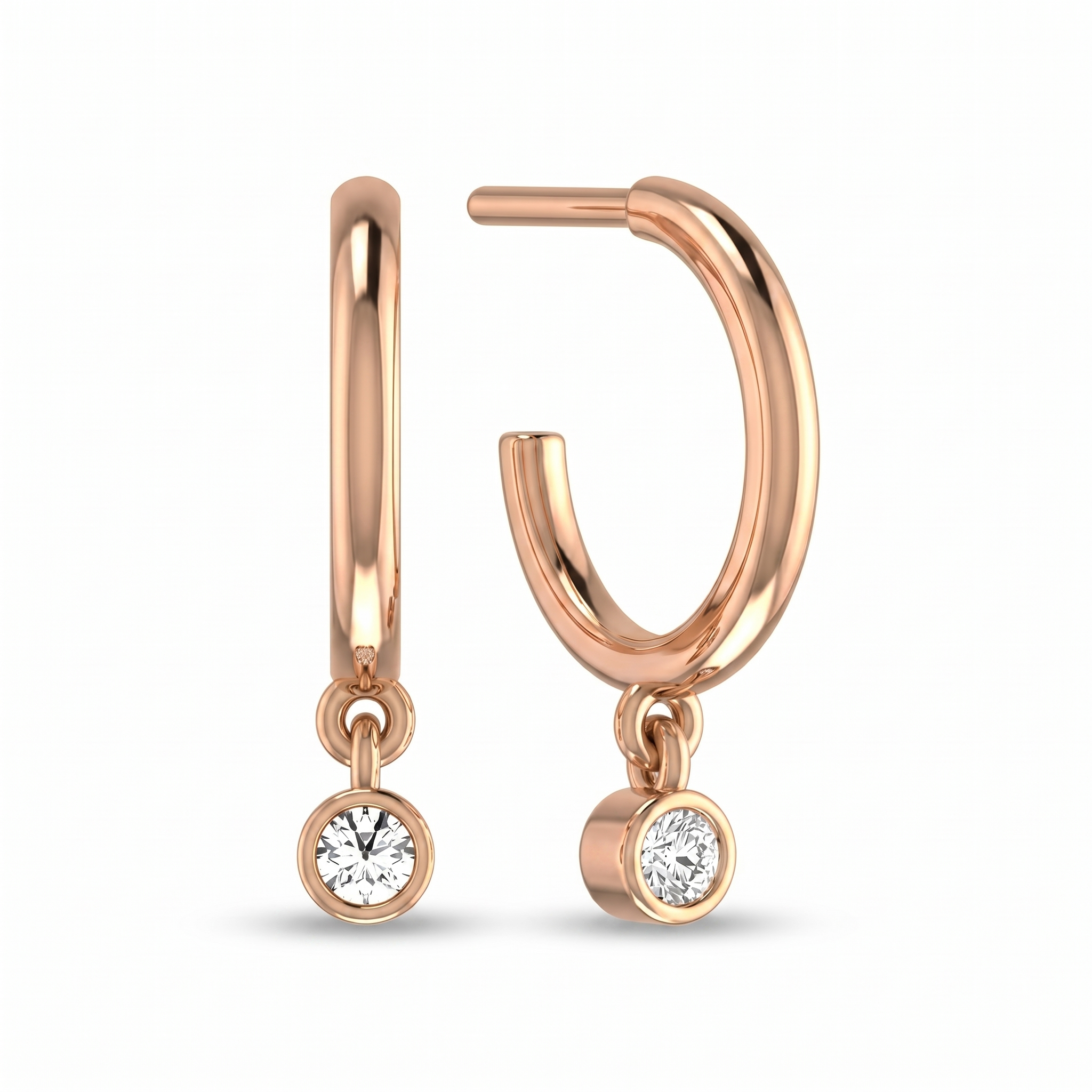 Resplendent Reverie Diamond Earrings by SVADEZI - rose