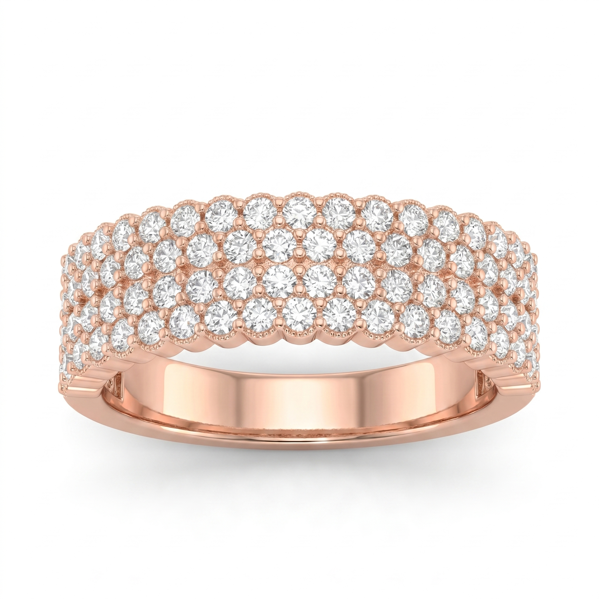 Opulent Halo Diamond Ring by SVADEZI - rose
