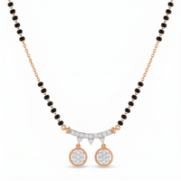 Glistening Spell Diamond Mangalsutra by SVADEZI - rose