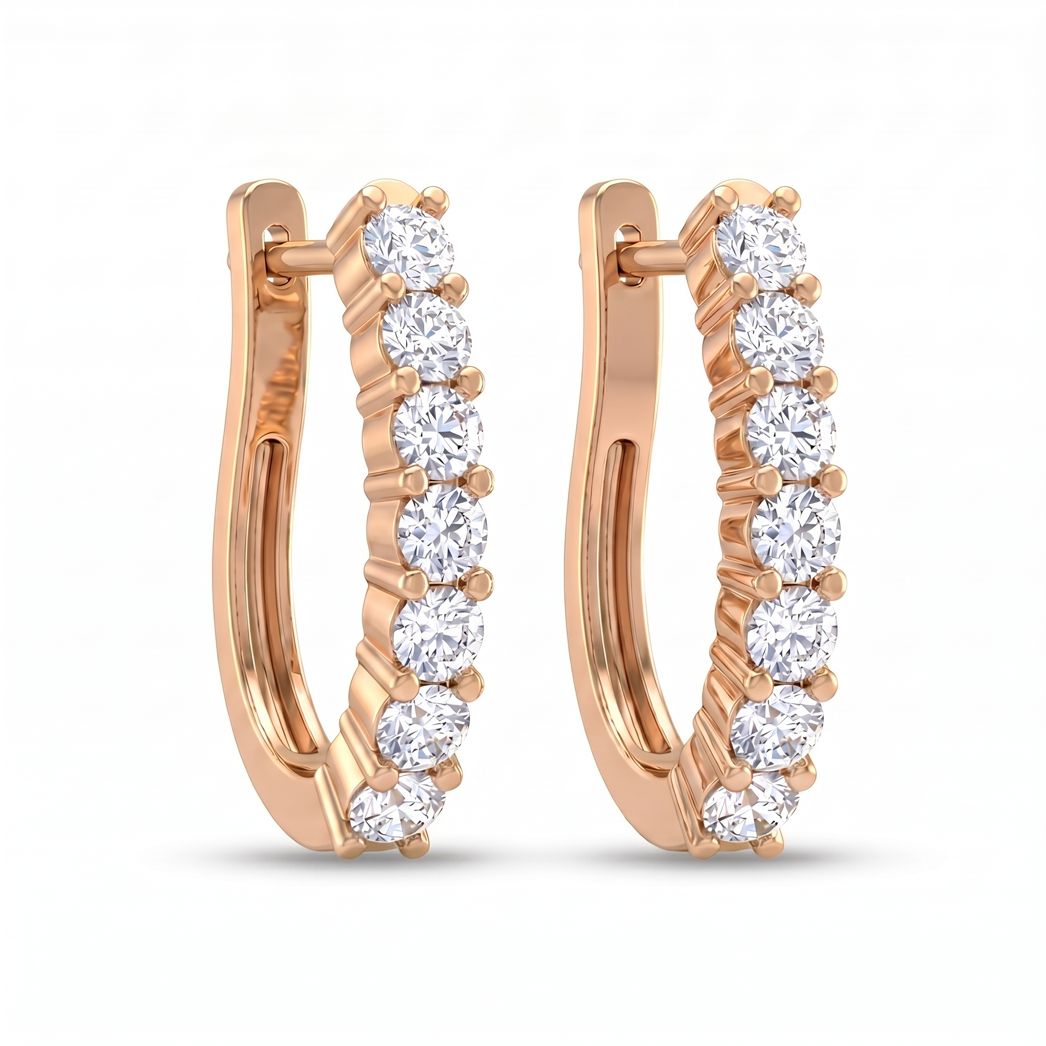 Velvet Ode Diamond Earrings by SVADEZI - rose