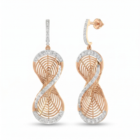 Whispering Mystique Diamond Earrings by SVADEZI - rose