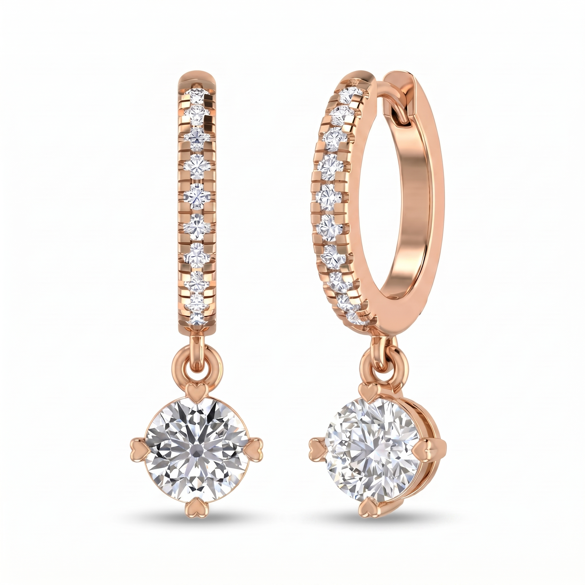 Sovereign Legacy Diamond Earrings by SVADEZI - rose