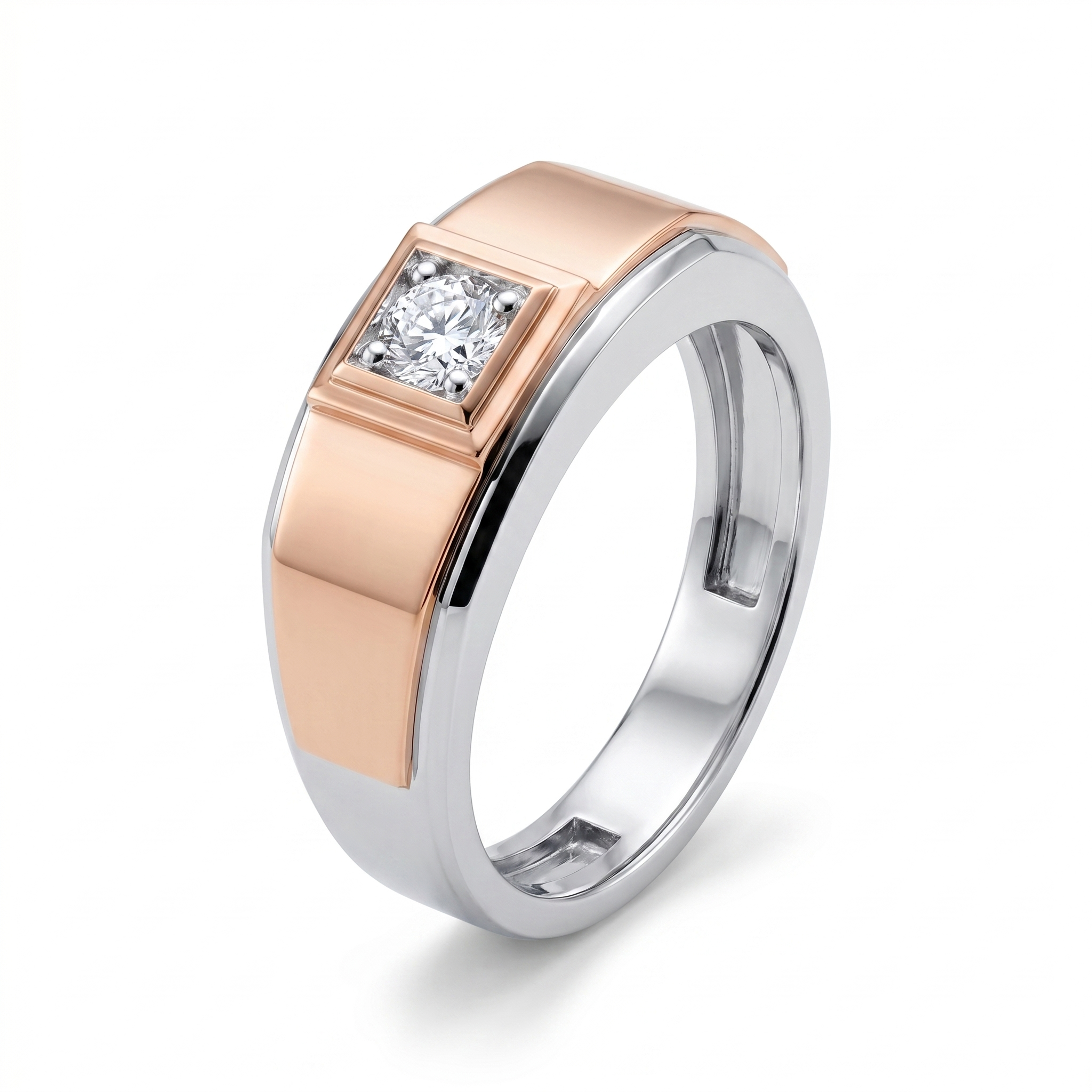 Celestial Splendor Men's Diamond Ring by SVADEZI - rose